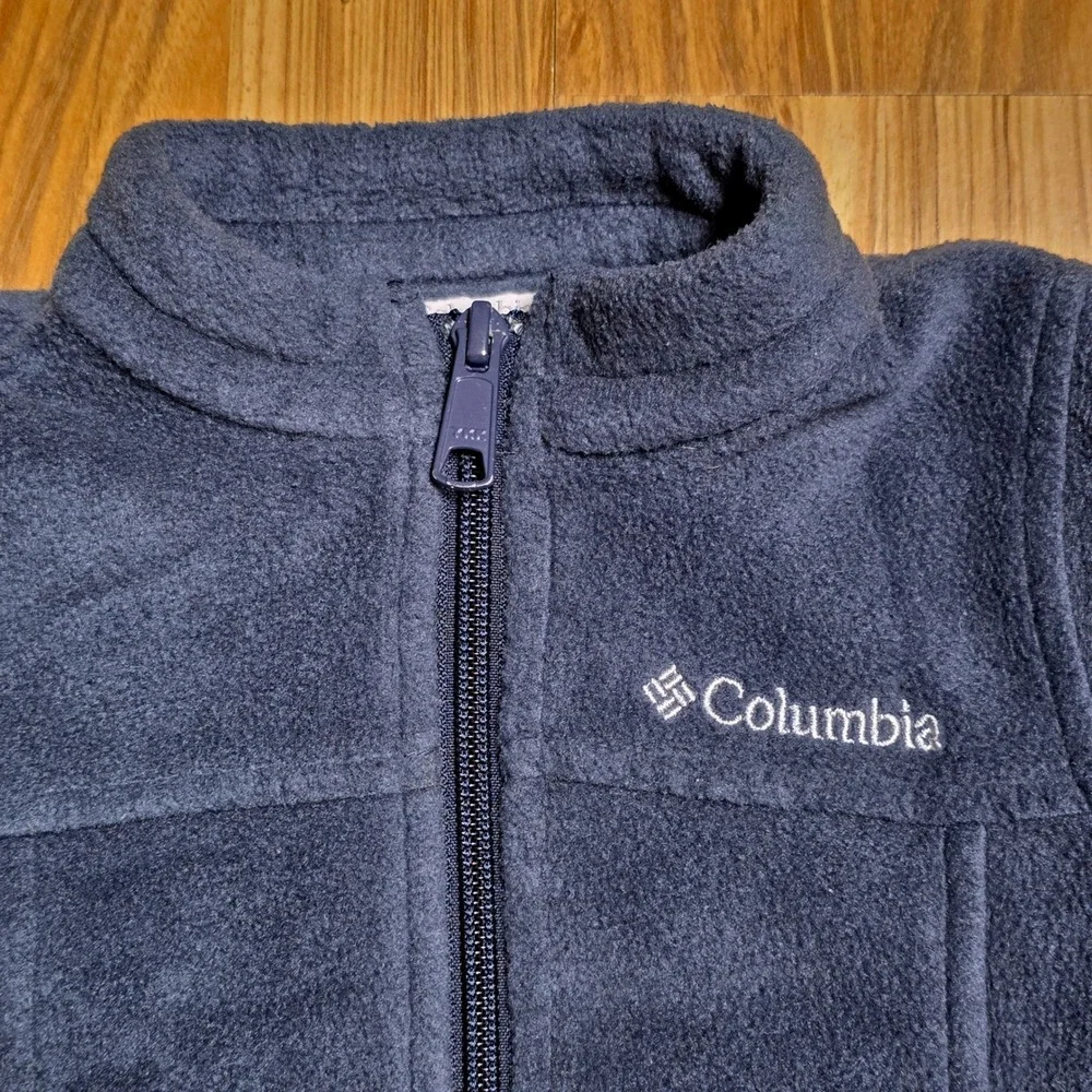 Columbia‎ Sportswear Company Fleece Jacket Boy's Size 6-12 Months Blue Full Zip